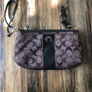 Coach signature wristlet